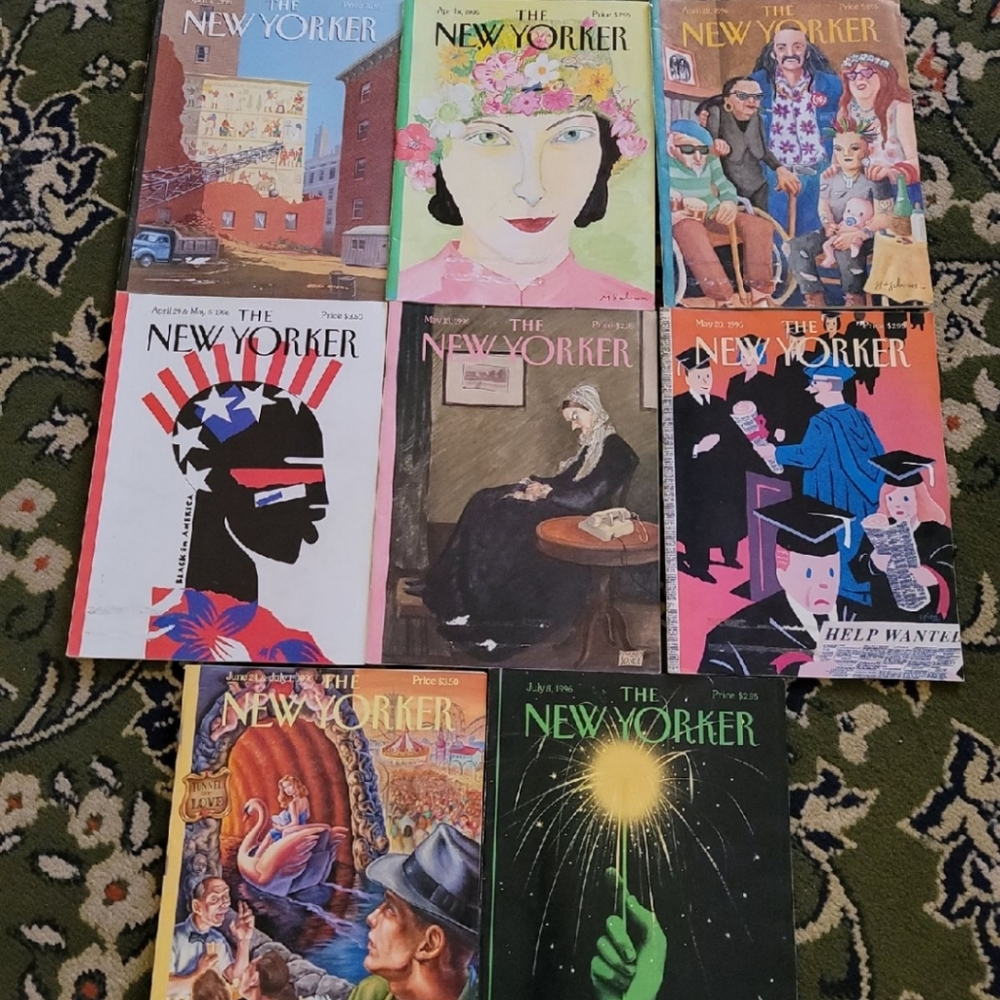 The new yorker magazines, lot of 8